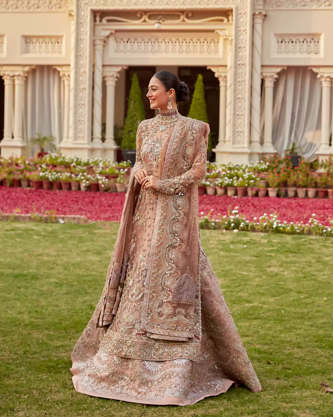 Creative bridal editorial frame from Aabezar campaign Bahawalpur