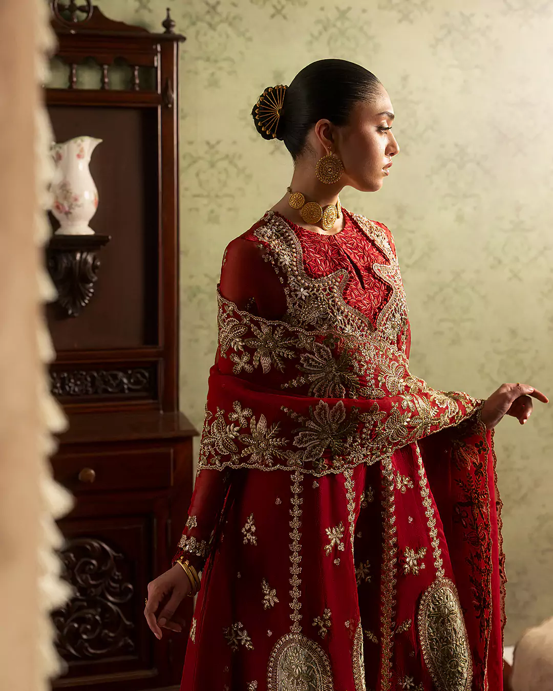 Final hero editorial shot of Sirra Formals 2026 fashion campaign in Lahore