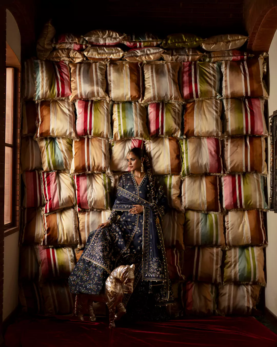Laavni fashion campaign detail shot from Saad Bin Shahzad collection 2025