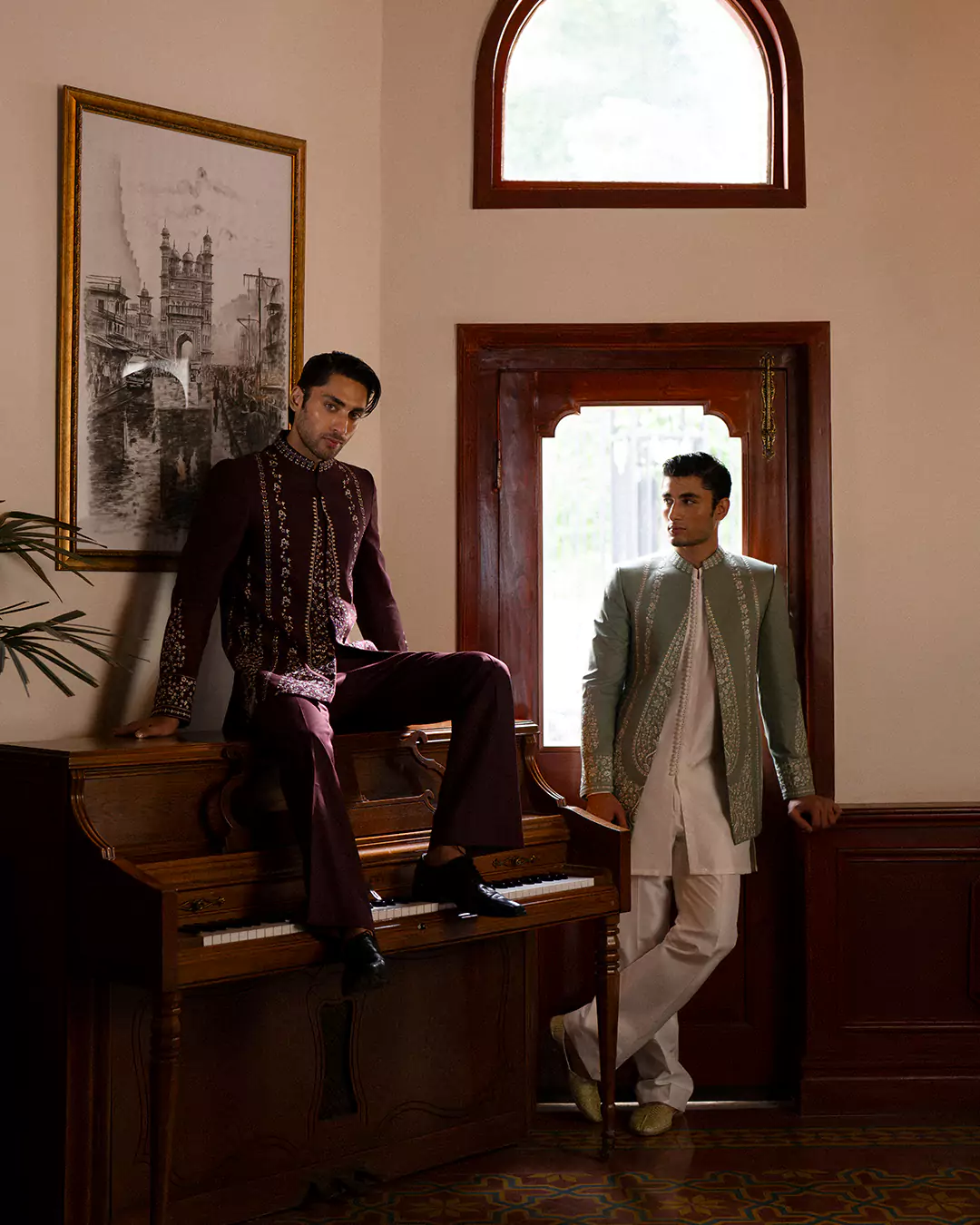 BEMEN formals fashion campaign wide interior composition