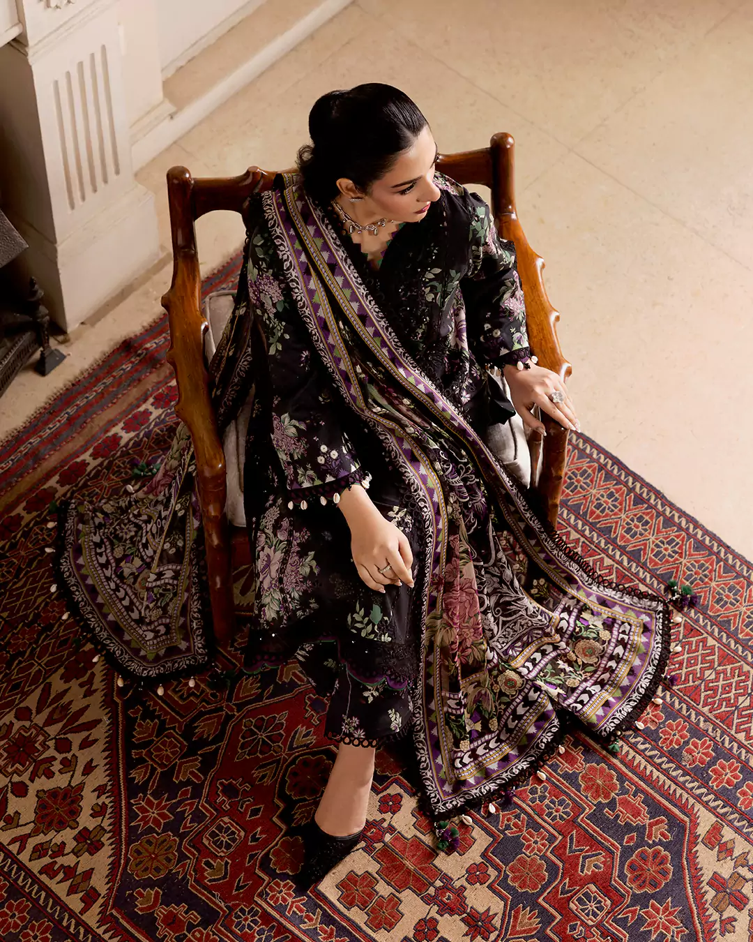 Sarah Falak featured in the Farah Stores Lawn Pret celebrity fashion campaign 2026