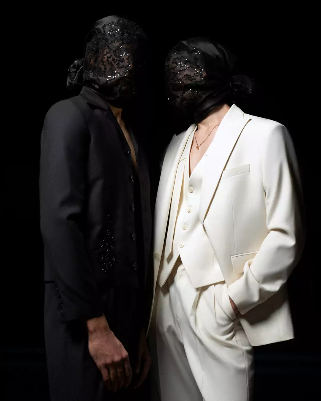 Luxury brand photoshoot with minimalist aesthetic styling