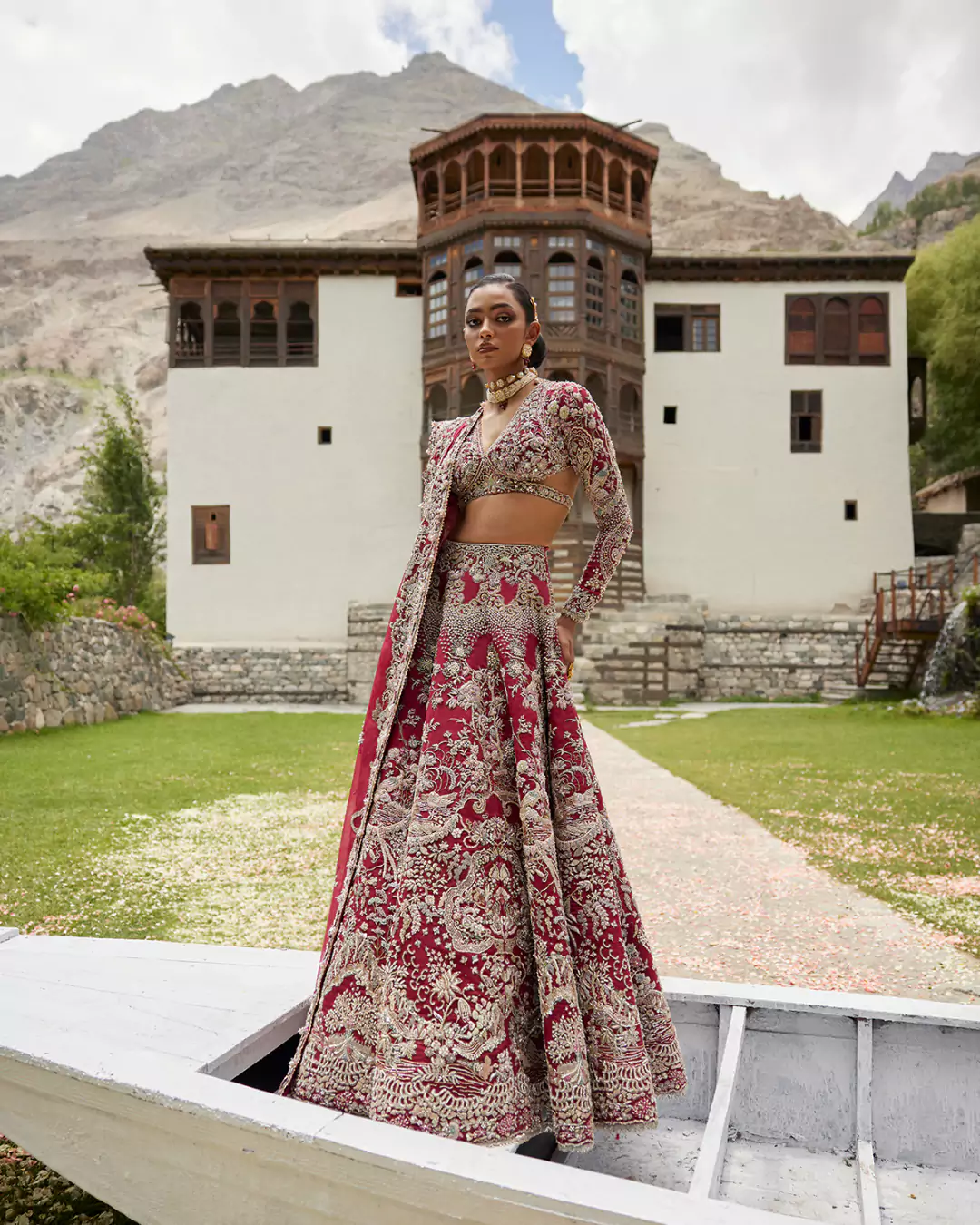 Creative direction fashion shoot with bold composition