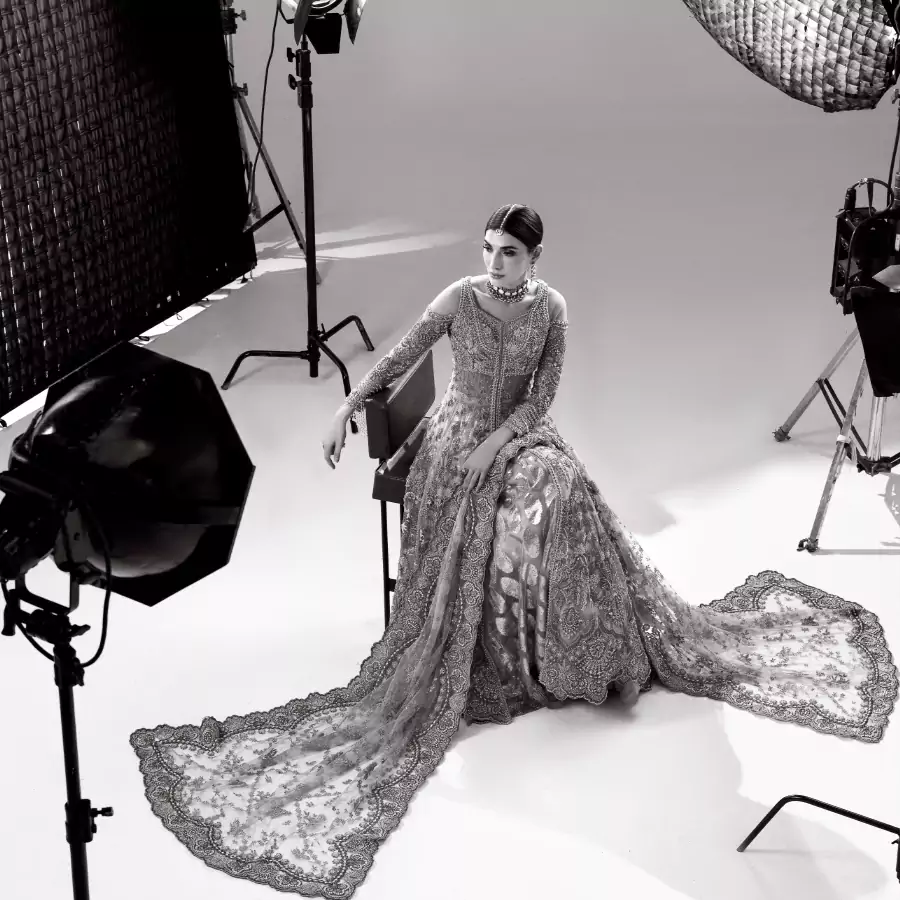 Professional film production lighting and camera setup by Amnah Sikandar Design Studio